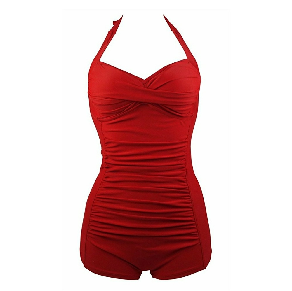 Boyshort retro swimsuit